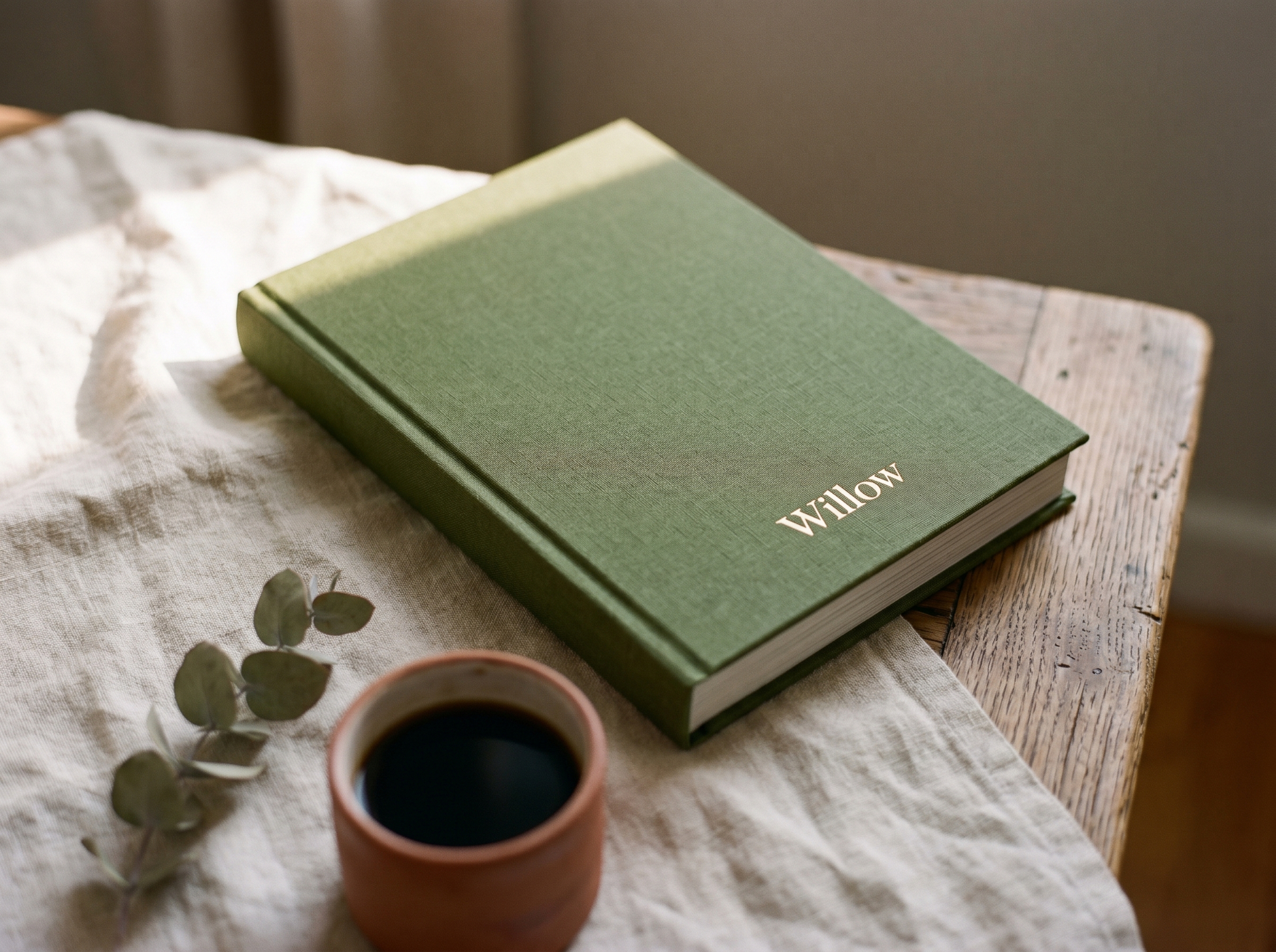 A printed Willow biography, linen hardcover